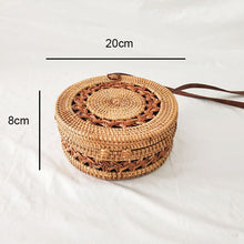 Load image into Gallery viewer, Woven Straw Boho Round Bags