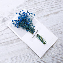 Load image into Gallery viewer, 10 Greeting Cards with Dried Glyphosilia Flowers
