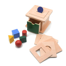 Load image into Gallery viewer, Montessori Coin Box Sensorial Materials For Toddlers Shape Baby Toys Educational Toys For Children Juguetes Montessori G0545H