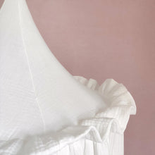 Load image into Gallery viewer, Premium Muslin Cotton Kids Bed Canopy with Frills
