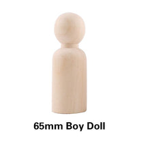 Load image into Gallery viewer, 10 Blank Wooden Peg Dolls