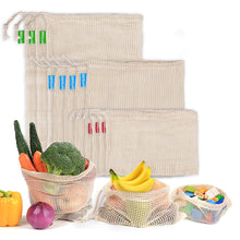 Load image into Gallery viewer, Cotton Mesh Reusable Produce Bags