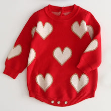 Load image into Gallery viewer, Baby Knitted Winter Romper