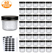 Load image into Gallery viewer, 40 Pack 4oz Mini Mason Jars