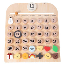 Load image into Gallery viewer, Montessori Wooden Learning Calendar for Kids