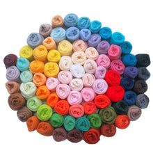 Load image into Gallery viewer, Jiwuo 10g/20g/50g Merino Wool Fibre Roving For Needle Felting Hand Spinning Wet Felting Fiber Doll Needlework Wool Felt Fibre