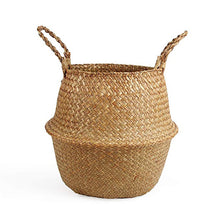 Load image into Gallery viewer, Macrame Tassel Wicker Basket