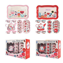 Load image into Gallery viewer, Child Sized Tin Tea Set
