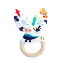 Load image into Gallery viewer, Organic Wood & Material Ring Teether