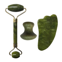 Load image into Gallery viewer, Green Jade Roller, Guasha, Kansa