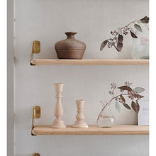 Load image into Gallery viewer, Unfinished Wood Candlestick Holders for Weddings, Crafts and Decor