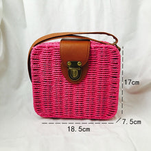 Load image into Gallery viewer, Woven Straw Boho Round Bags