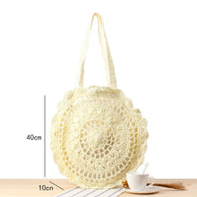 Load image into Gallery viewer, Woven Straw Boho Round Bags