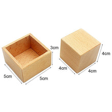Load image into Gallery viewer, Montessori Baby Wooden Grasping Egg Cup Square Box Gift Set