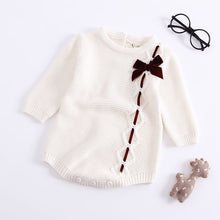 Load image into Gallery viewer, Baby Knitted Winter Romper
