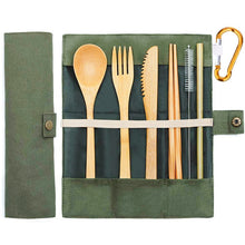 Load image into Gallery viewer, Bamboo Travel Utensil Set