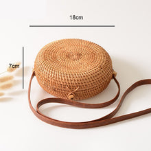 Load image into Gallery viewer, Woven Straw Boho Round Bags