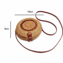 Load image into Gallery viewer, Woven Straw Boho Round Bags