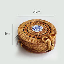 Load image into Gallery viewer, Woven Straw Boho Round Bags
