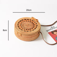 Load image into Gallery viewer, Woven Straw Boho Round Bags