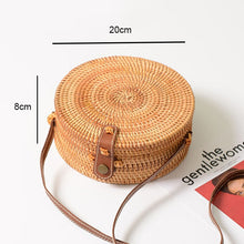 Load image into Gallery viewer, Woven Straw Boho Round Bags