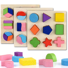 Load image into Gallery viewer, Montessori Toddler 3D Shapes Puzzle Sorting