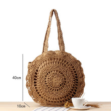 Load image into Gallery viewer, Woven Straw Boho Round Bags