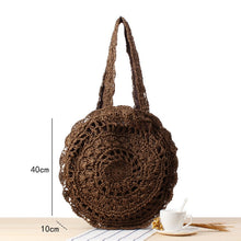 Load image into Gallery viewer, Woven Straw Boho Round Bags