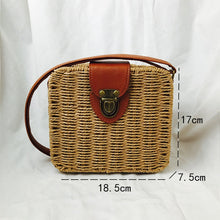 Load image into Gallery viewer, Woven Straw Boho Round Bags