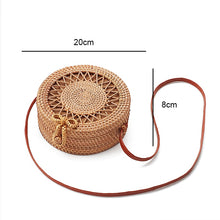 Load image into Gallery viewer, Woven Straw Boho Round Bags