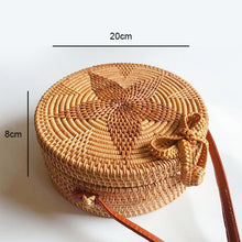 Load image into Gallery viewer, Woven Straw Boho Round Bags