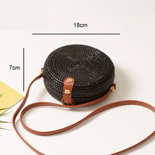 Load image into Gallery viewer, Woven Straw Boho Round Bags