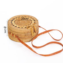 Load image into Gallery viewer, Woven Straw Boho Round Bags
