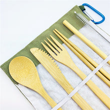 Load image into Gallery viewer, Bamboo Travel Utensil Set