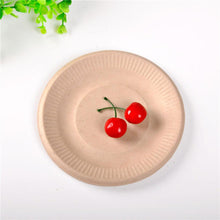 Load image into Gallery viewer, 50PCS 6/7/9in Biodegradable Compostable Paper Plates