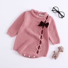 Load image into Gallery viewer, Baby Knitted Winter Romper