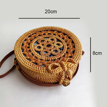 Load image into Gallery viewer, Woven Straw Boho Round Bags