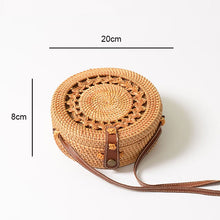 Load image into Gallery viewer, Woven Straw Boho Round Bags