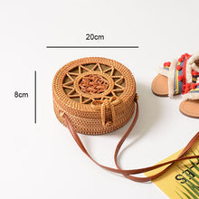 Load image into Gallery viewer, Woven Straw Boho Round Bags