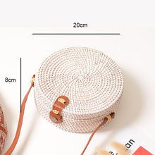 Load image into Gallery viewer, Woven Straw Boho Round Bags