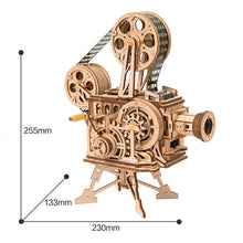 Load image into Gallery viewer, Hand Crank 3D Film Projector Wooden Puzzle for Kids and Adults