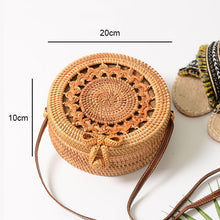 Load image into Gallery viewer, Woven Straw Boho Round Bags
