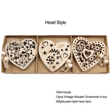 Load image into Gallery viewer, 12 DIY Snowflake Wooden Ornaments