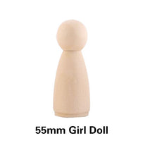 Load image into Gallery viewer, 10 Blank Wooden Peg Dolls