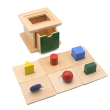 Load image into Gallery viewer, Montessori Coin Box Sensorial Materials For Toddlers Shape Baby Toys Educational Toys For Children Juguetes Montessori G0545H