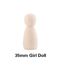 Load image into Gallery viewer, 10 Blank Wooden Peg Dolls