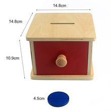 Load image into Gallery viewer, Montessori Baby Imbucare Wooden Shape Sorter Box
