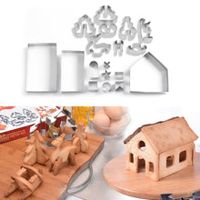 Load image into Gallery viewer, Gingerbread House Cookie Cutter Set