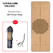 Load image into Gallery viewer, Natural Cork Yoga Mat