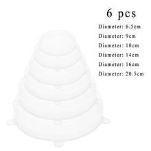 Load image into Gallery viewer, 6 pcs Reusable Silicon Covers